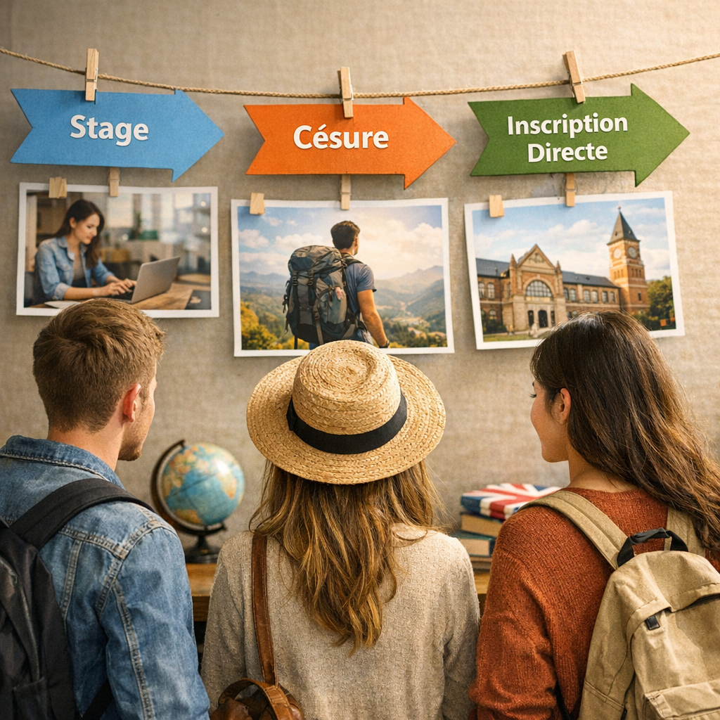 Démarches 2026 : la frise selon Erasmus+, stage, césure ou inscription directe
