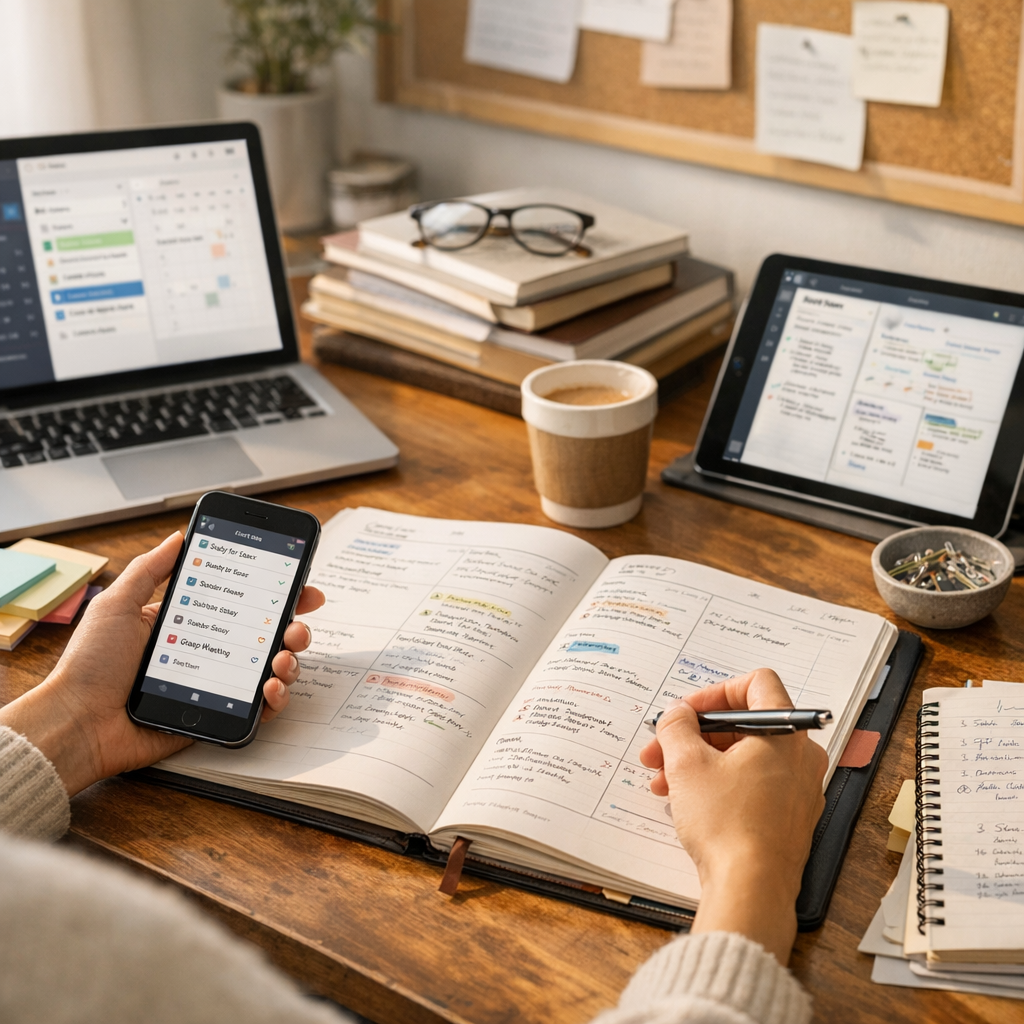 Une routine simple pour organiser cours, révisions et rendus