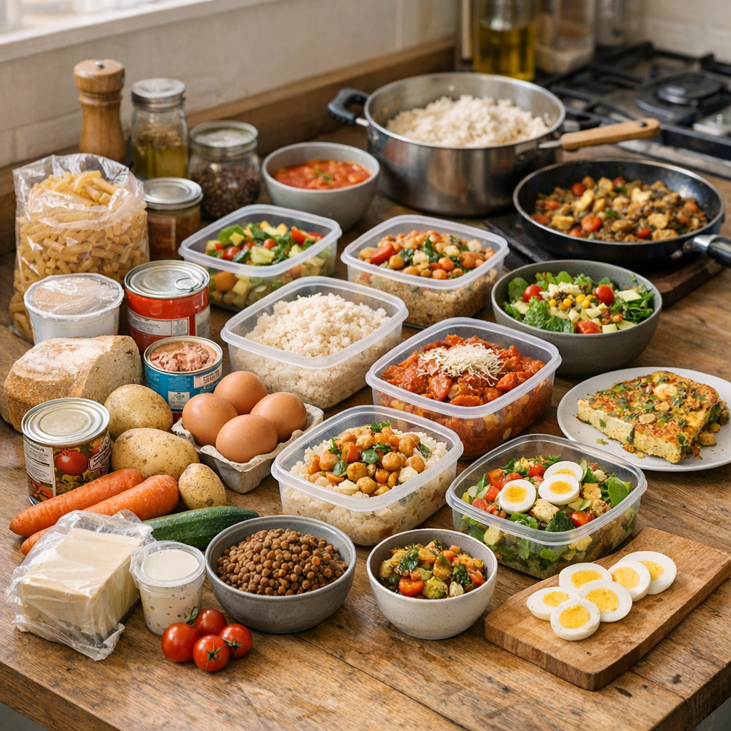 Menu chiffré à moins de 3&nbsp;€ par repas&nbsp;: courses, portions et variantes