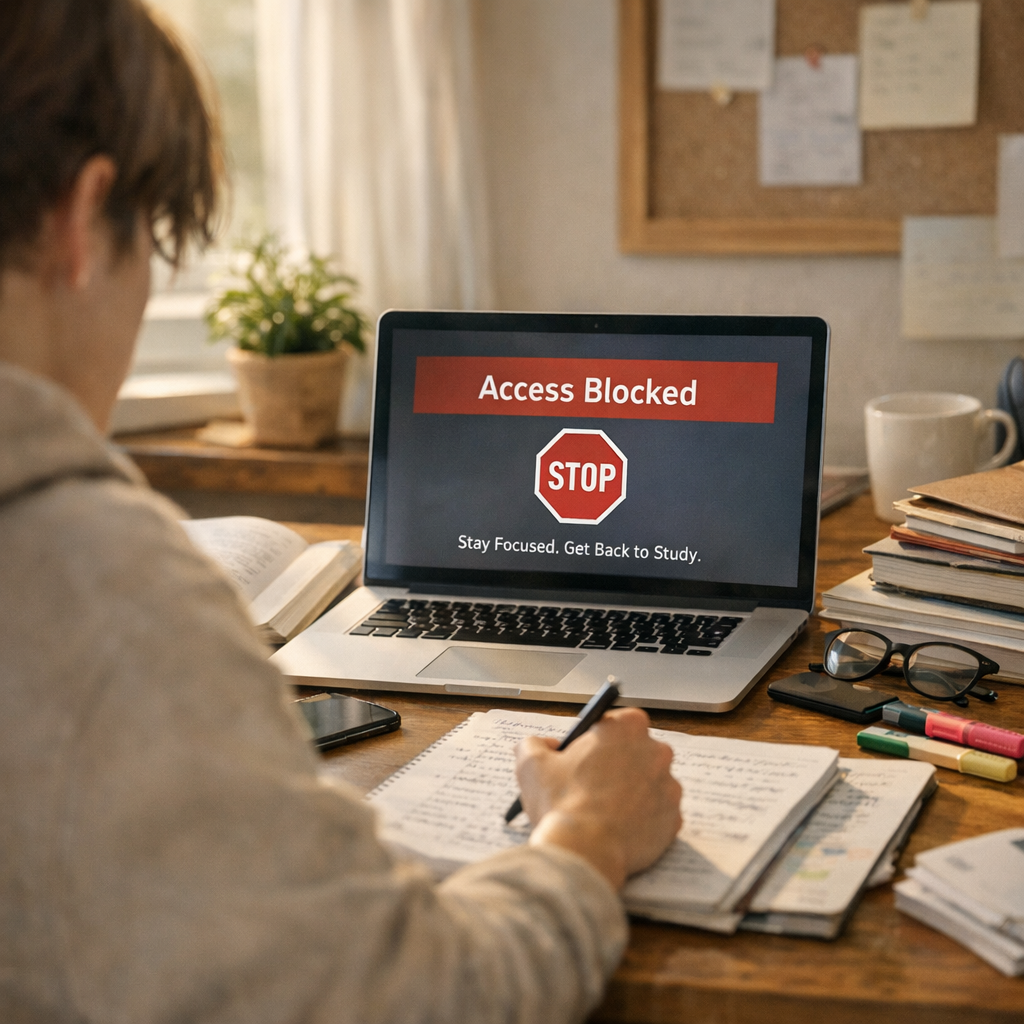 Quand un bloqueur de sites devient vraiment utile pendant les révisions