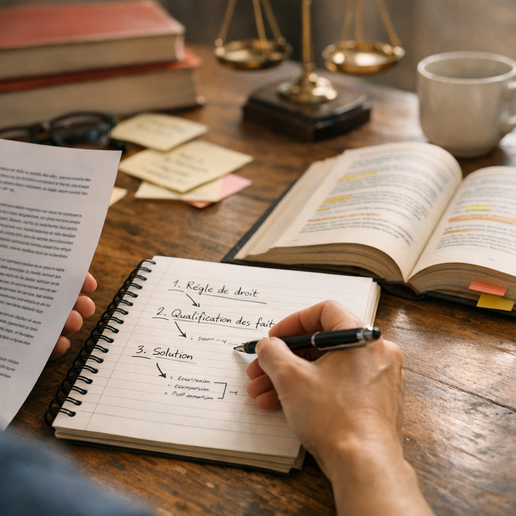 Résoudre un cas pratique avec le syllogisme juridique sans réciter son cours
