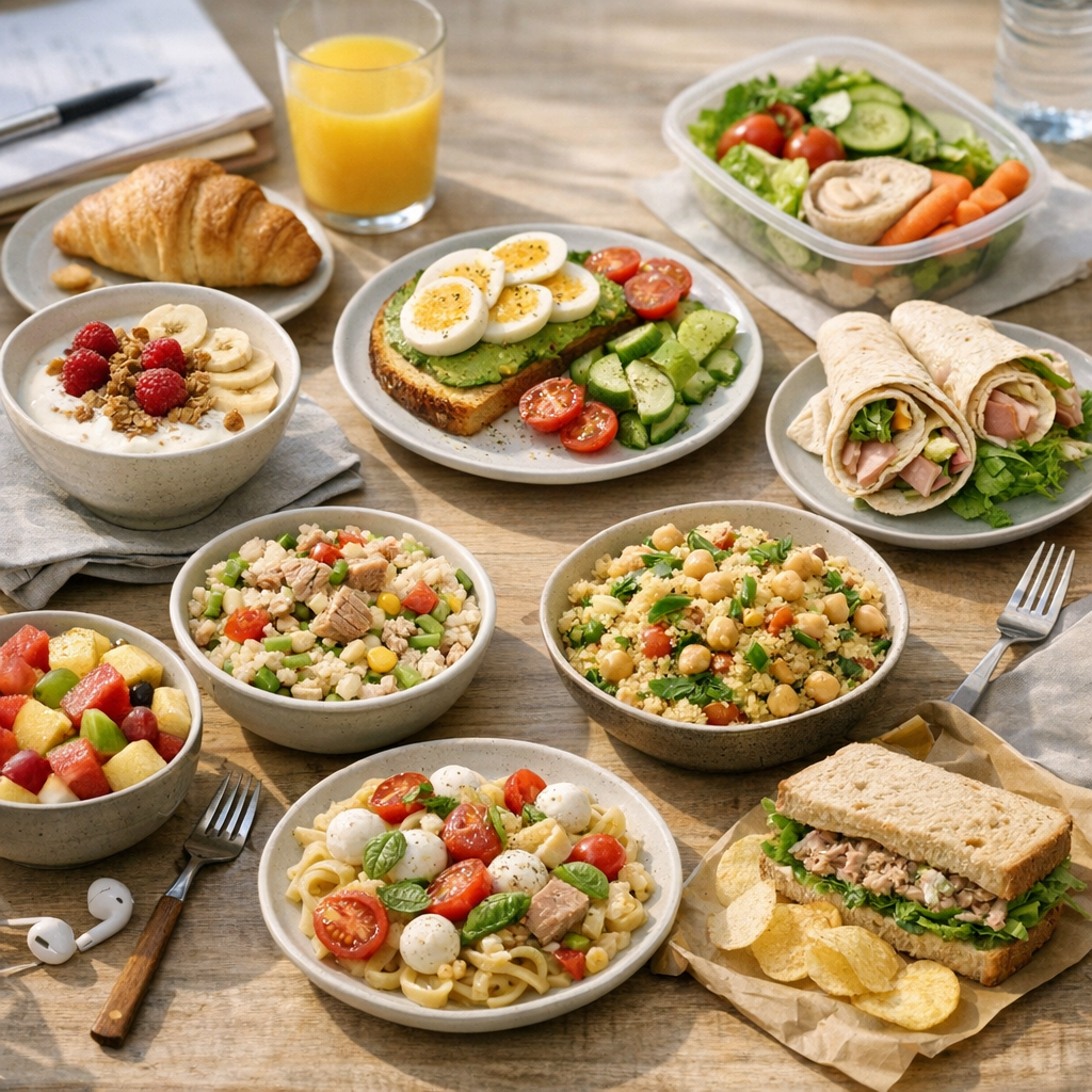 7 idées de repas sans plaque ni four, du petit-déjeuner au dîner