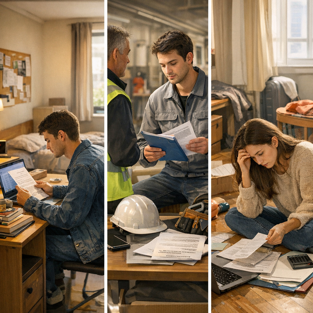 Trois profils, trois dossiers&nbsp;: boursier, alternant, étudiant sans garant