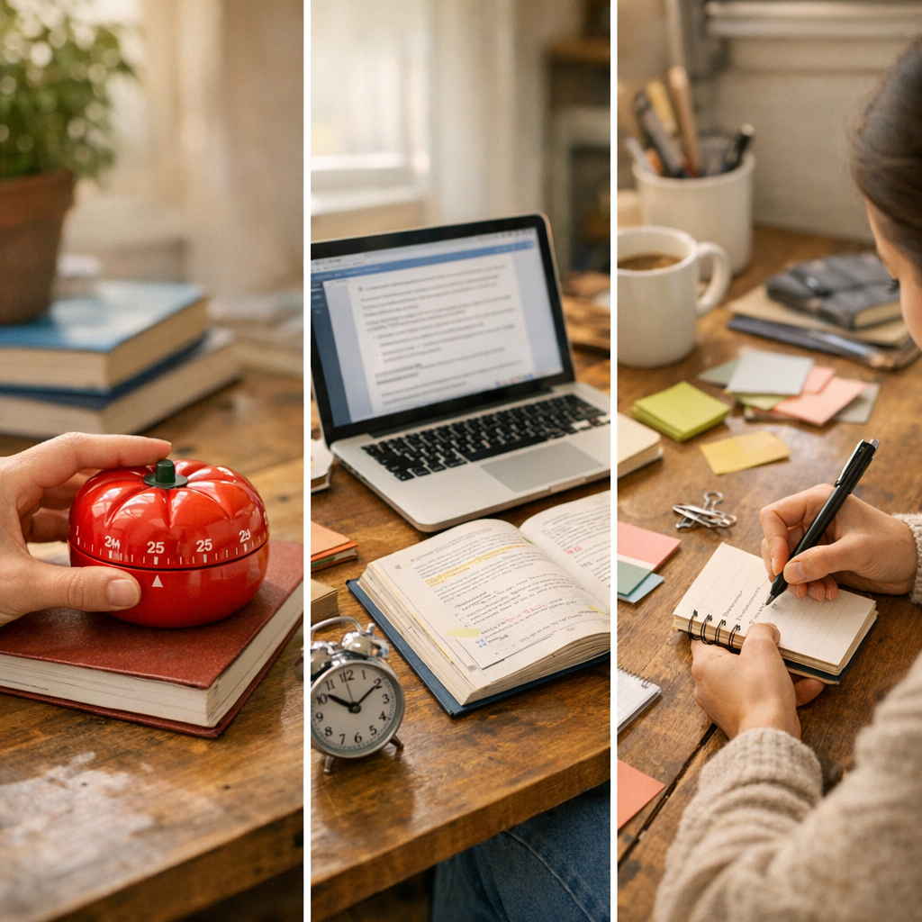 Choisir la bonne méthode&nbsp;: Pomodoro, blocs longs ou micro-tâches