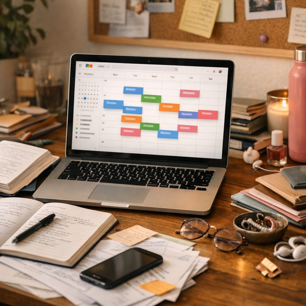 Quoi mettre dans son agenda&nbsp;: cours, révisions, démarches et vie perso