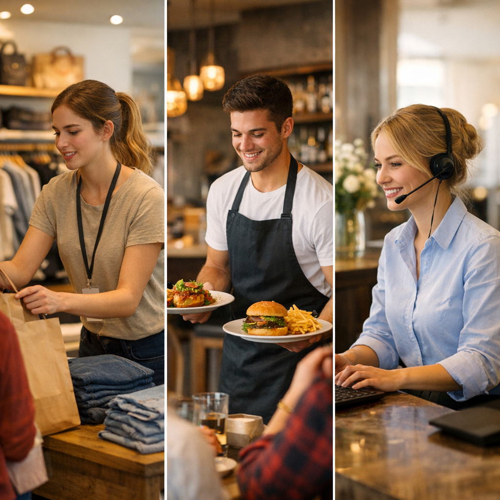 Travailler dans les secteurs qui recrutent vite : vente, restauration, accueil