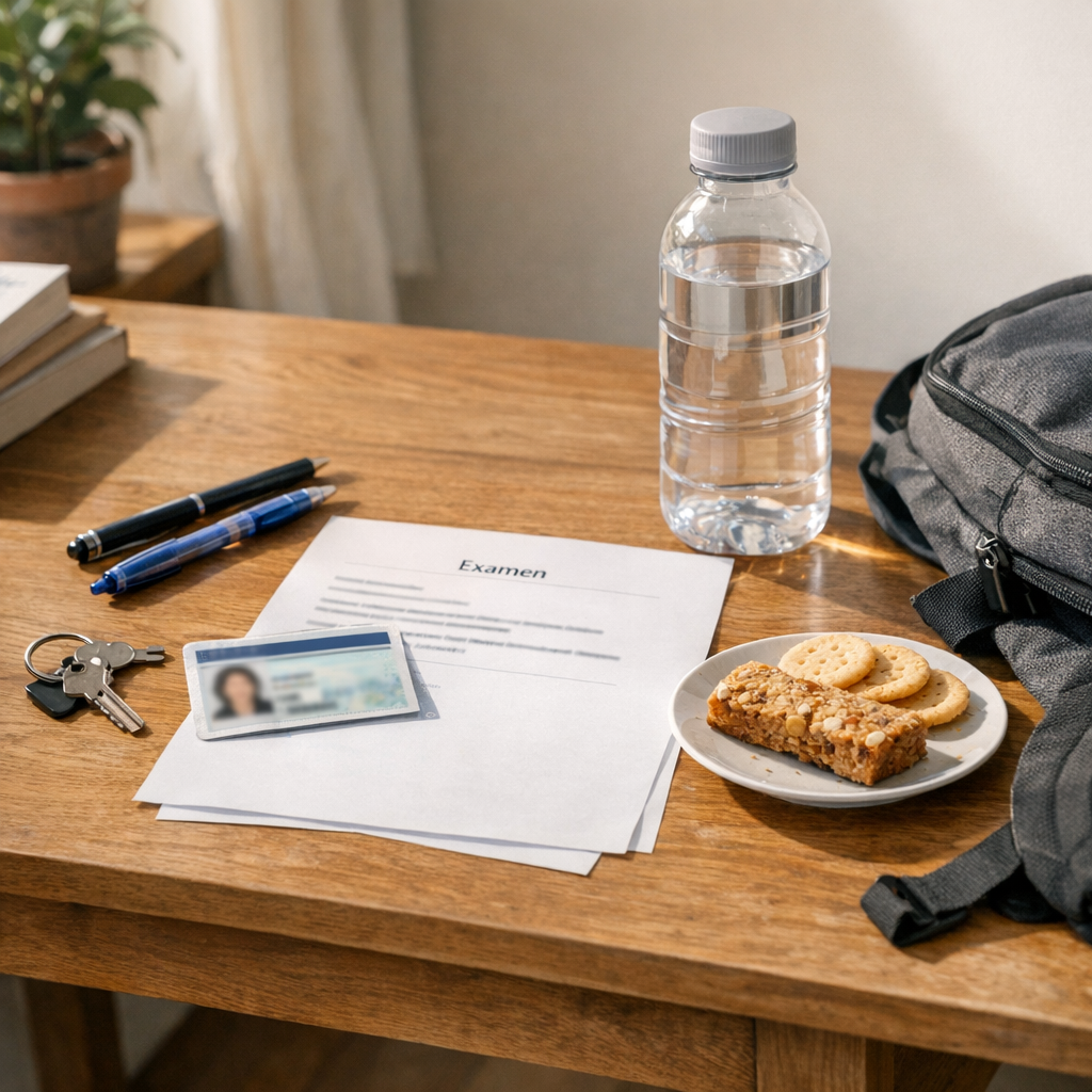 La checklist du jour d’examen vous évite les oublis