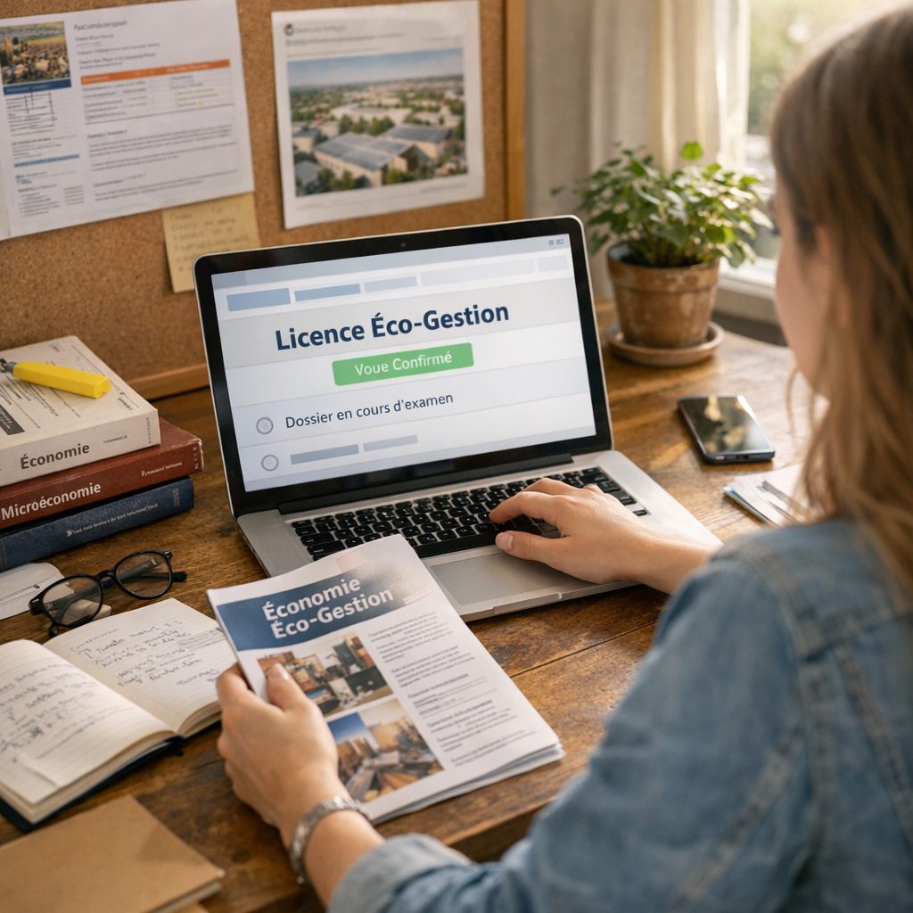 Candidater&nbsp;: comment entrer en licence éco-gestion sur Parcoursup&nbsp;?