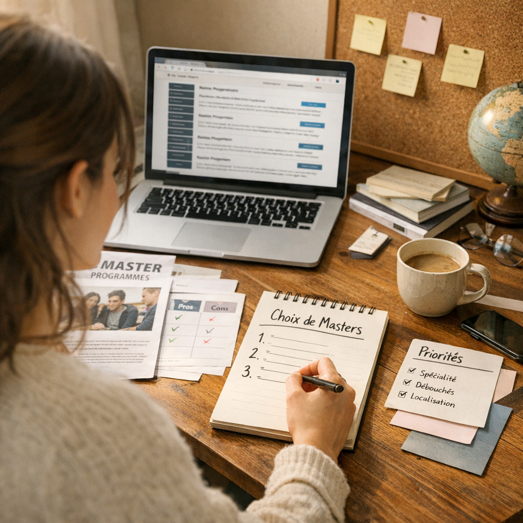 Faire ses vœux sans se disperser&nbsp;: méthode simple pour choisir les masters