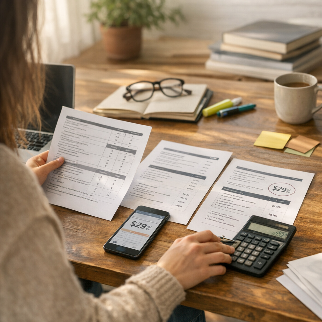 Comparer les offres sans se faire piéger par le prix mensuel
