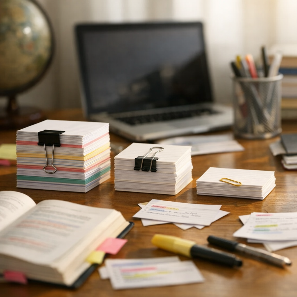 Adapter le nombre de fiches selon le bac, les partiels ou un concours