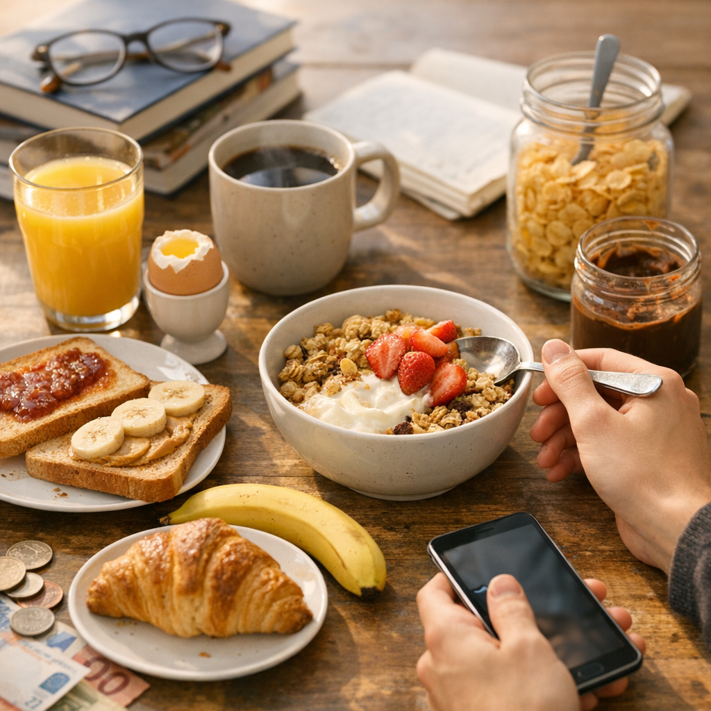Budget 2026&nbsp;: prix d’un petit déjeuner à la maison