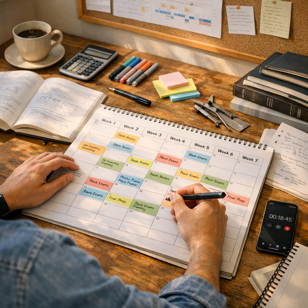 Construire un planning de préparation réaliste sur 12 à 20 semaines