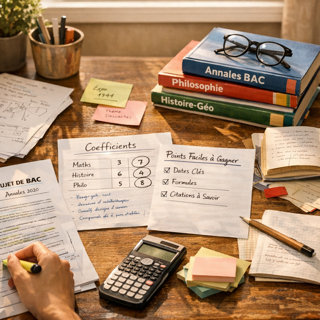 Prioriser les matières&nbsp;: coefficients, annales et points faciles à récupérer