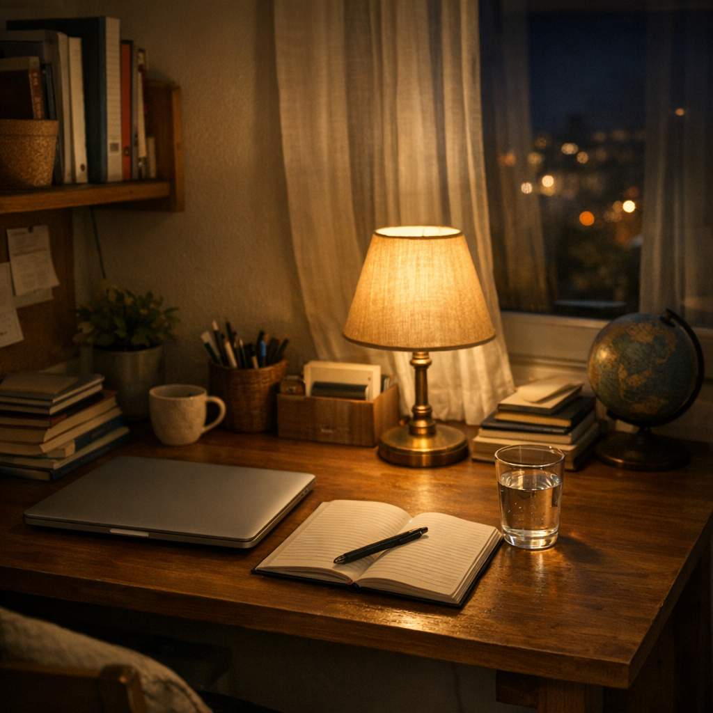 Une routine du soir pour les études aide à mieux réviser