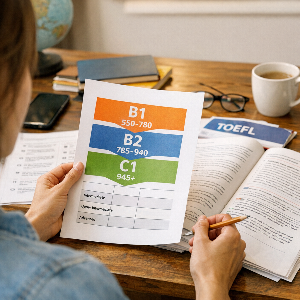 Scores, CECRL et niveaux B1, B2, C1 : comment lire les exigences